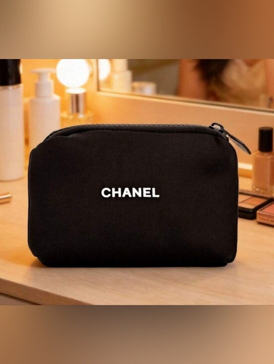 CHANEL Handbags - CHANEL Black Cosmetics Bag